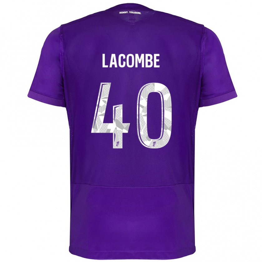 Kandiny Női Justin Lacombe #40 Lila Fehér Hazai Jersey 2024/25 Mez Póló Ing