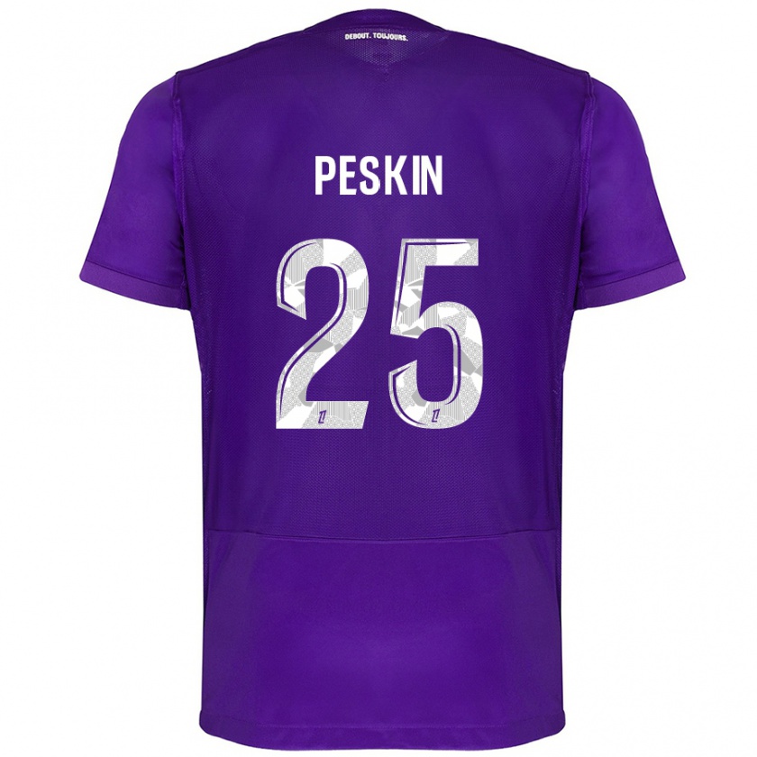 Kandiny Női Kelso Peskin #25 Lila Fehér Hazai Jersey 2024/25 Mez Póló Ing