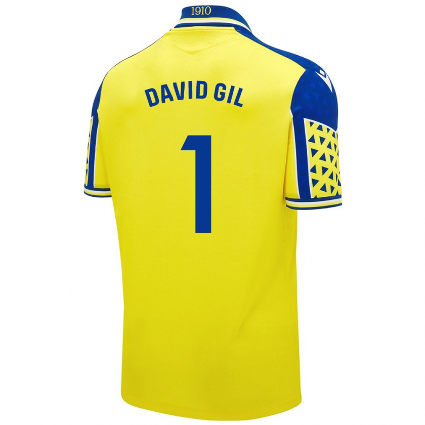 Kandiny Női David Gil #1 Sárga Kék Hazai Jersey 2024/25 Mez Póló Ing