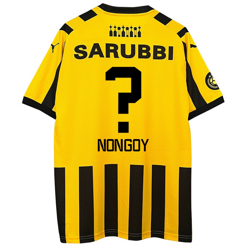 Kandiny Női Pablo Nongoy #0 Sárga Fekete Hazai Jersey 2024/25 Mez Póló Ing