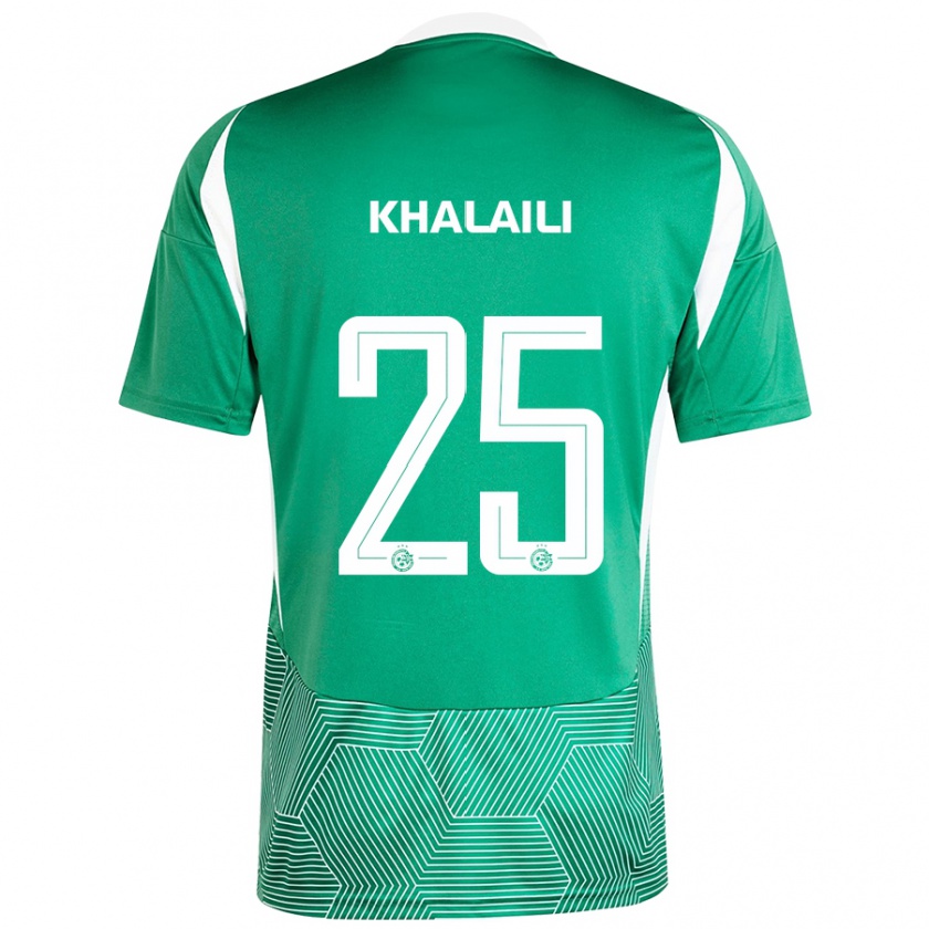 Kandiny Női Anan Khalaili #25 Zöld Fehér Hazai Jersey 2024/25 Mez Póló Ing