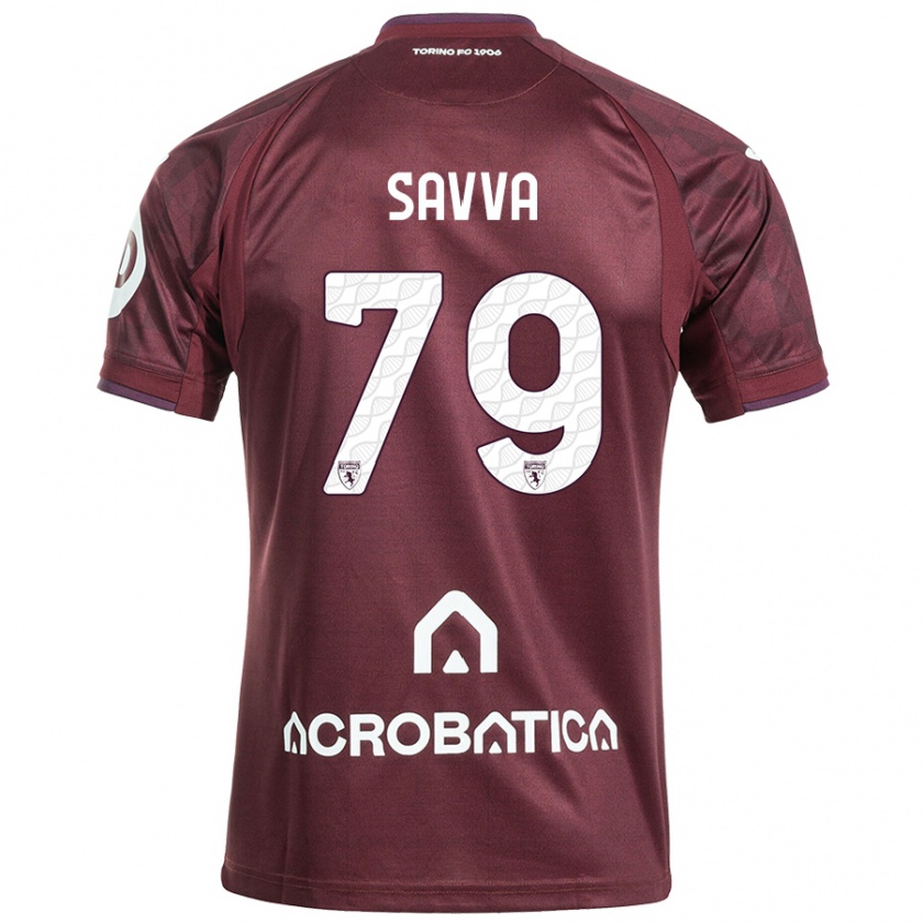 Kandiny Női Zanos Savva #79 Barna Fehér Hazai Jersey 2024/25 Mez Póló Ing