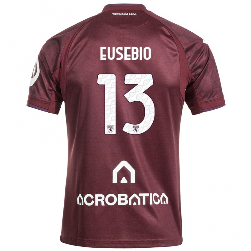 Kandiny Női Chiara Eusebio #13 Barna Fehér Hazai Jersey 2024/25 Mez Póló Ing