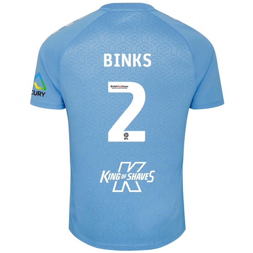 Kandiny Női Luis Binks #2 Kék Fehér Hazai Jersey 2024/25 Mez Póló Ing