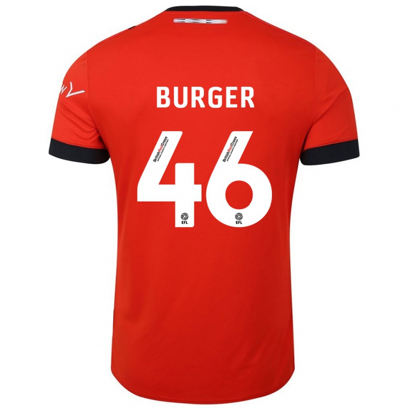 Kandiny Női Jake Burger #46 Narancssárga Fekete Hazai Jersey 2024/25 Mez Póló Ing