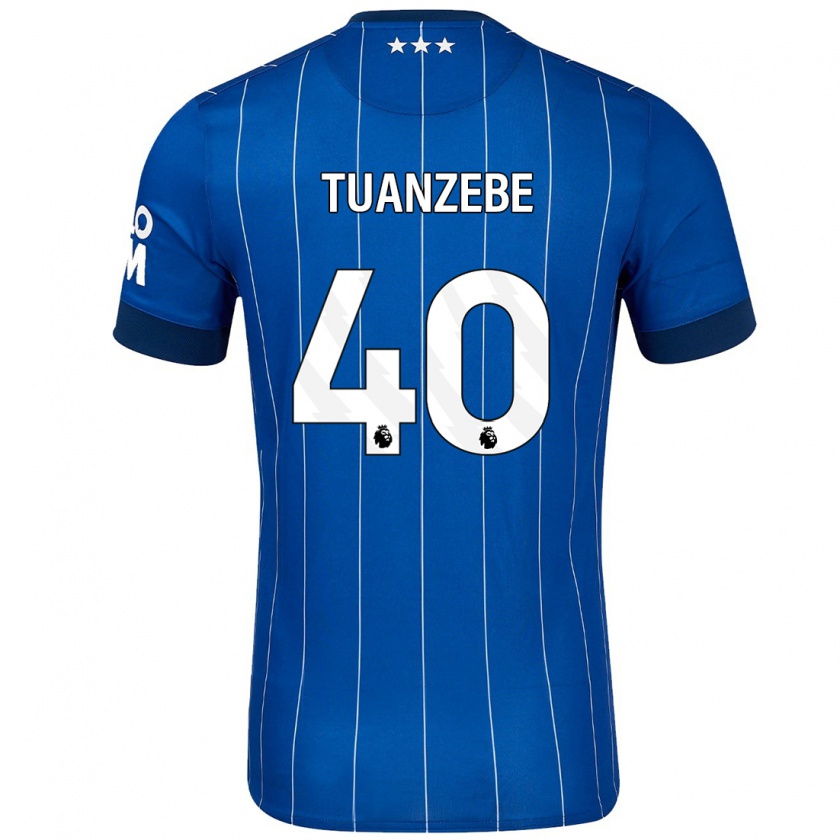 Kandiny Női Axel Tuanzebe #40 Sötétkék Hazai Jersey 2024/25 Mez Póló Ing