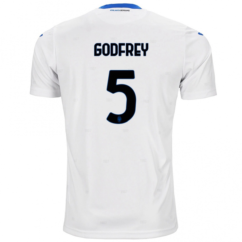 Kandiny Női Ben Godfrey #5 Fehér Idegenbeli Jersey 2024/25 Mez Póló Ing