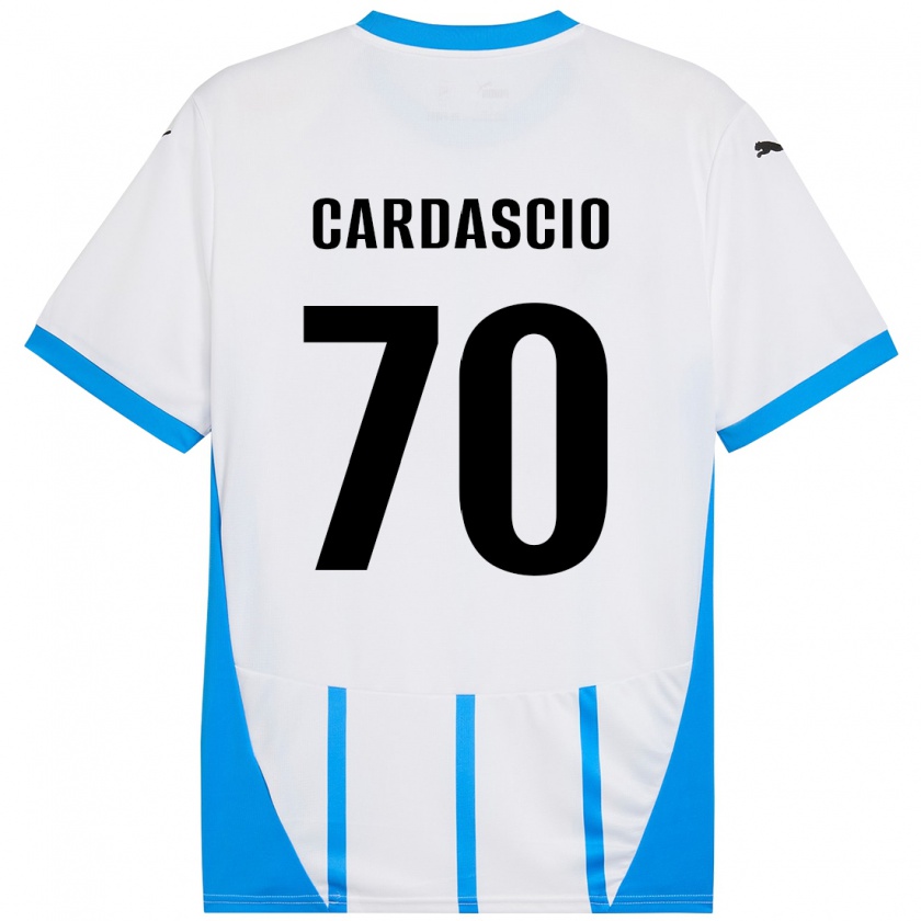 Kandiny Női Alessandro Cardascio #70 Fehér Kék Idegenbeli Jersey 2024/25 Mez Póló Ing