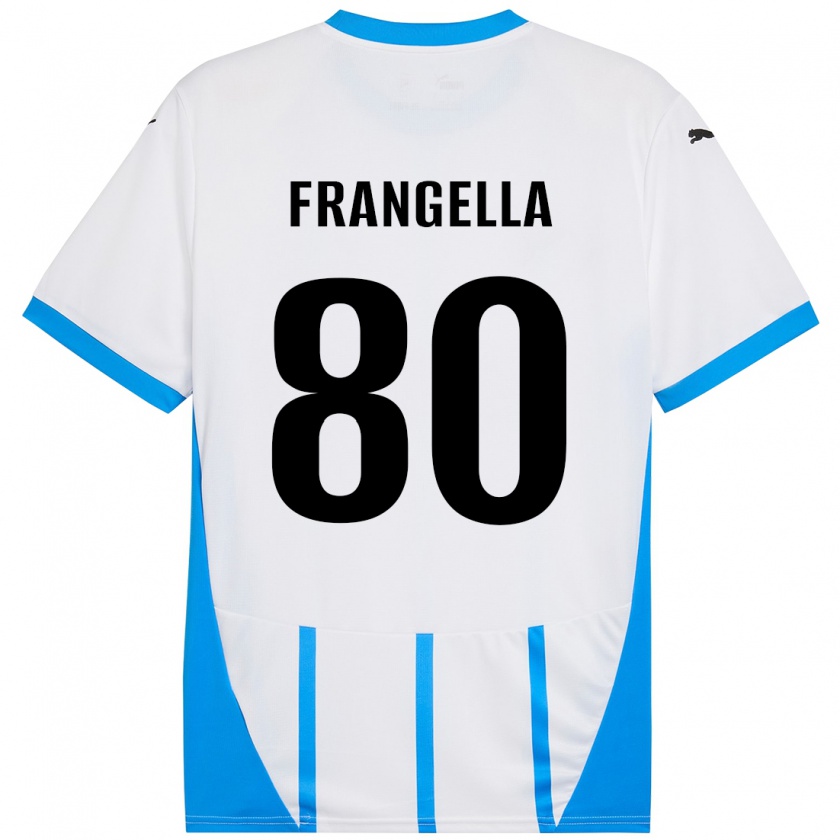 Kandiny Női Christian Frangella #80 Fehér Kék Idegenbeli Jersey 2024/25 Mez Póló Ing