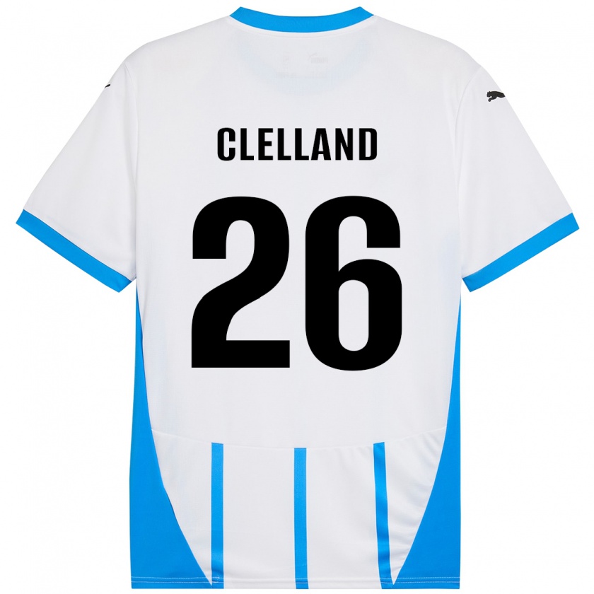 Kandiny Női Lana Clelland #26 Fehér Kék Idegenbeli Jersey 2024/25 Mez Póló Ing