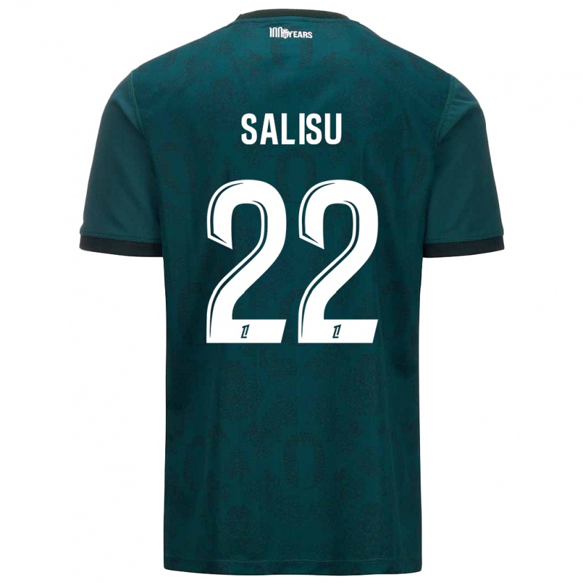 Kandiny Női Mohammed Salisu #22 Sötétzöld Idegenbeli Jersey 2024/25 Mez Póló Ing