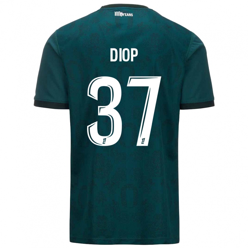 Kandiny Női Edan Diop #37 Sötétzöld Idegenbeli Jersey 2024/25 Mez Póló Ing