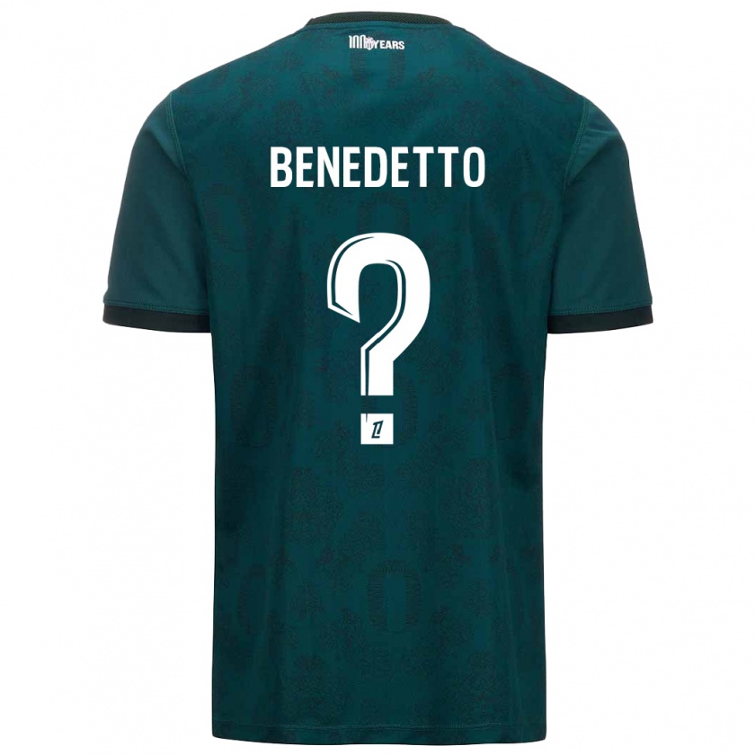 Kandiny Női Antéo Benedetto #0 Sötétzöld Idegenbeli Jersey 2024/25 Mez Póló Ing