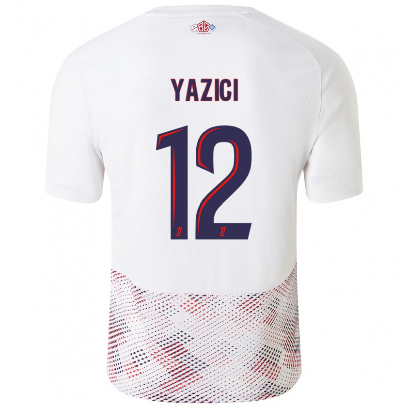 Kandiny Női Yusuf Yazici #12 Fehér Royal Blue Idegenbeli Jersey 2024/25 Mez Póló Ing