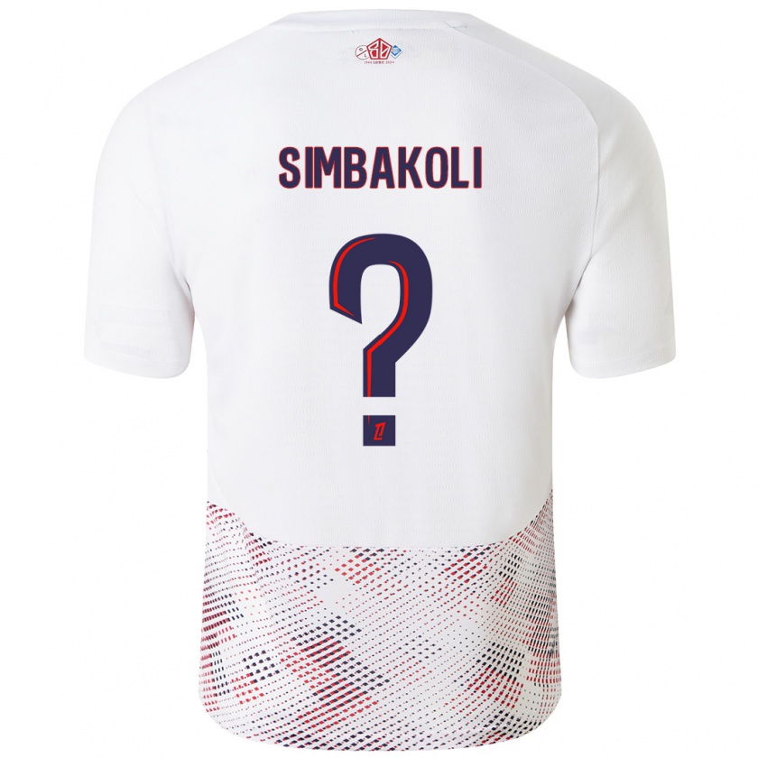 Kandiny Női Mamadou Simbakoli #0 Fehér Royal Blue Idegenbeli Jersey 2024/25 Mez Póló Ing