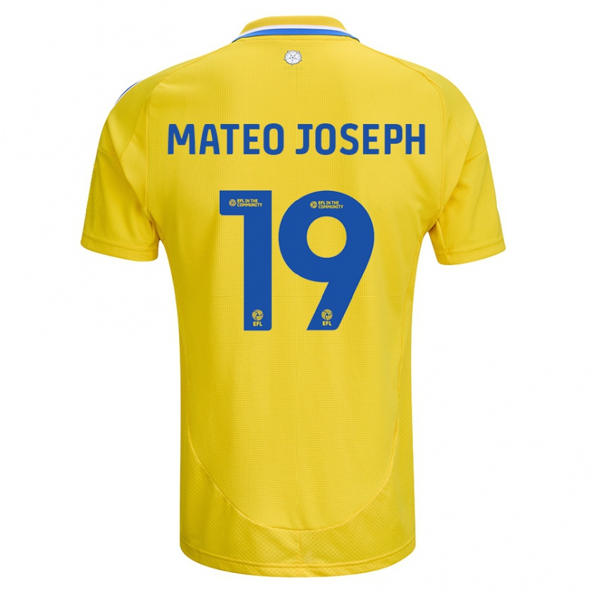 Kandiny Női Mateo Joseph #19 Sárga Kék Idegenbeli Jersey 2024/25 Mez Póló Ing