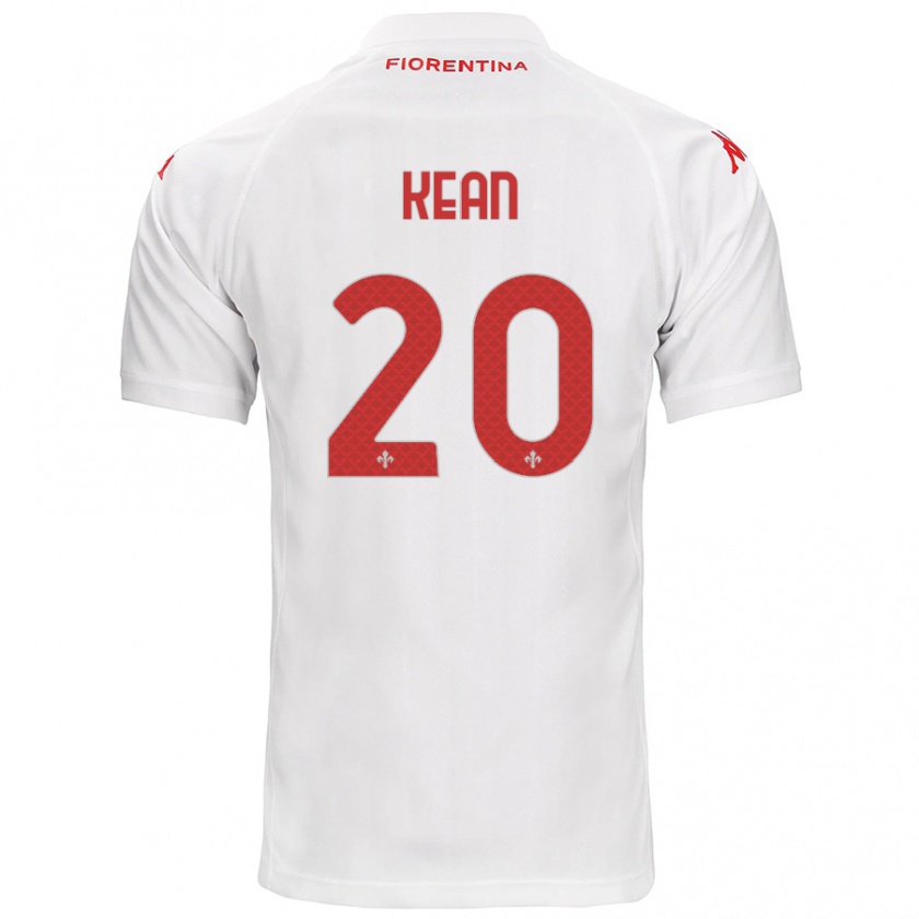 Kandiny Női Moise Kean #20 Fehér Idegenbeli Jersey 2024/25 Mez Póló Ing