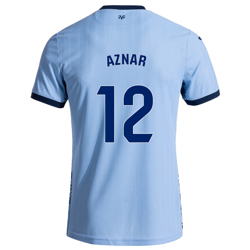 Kandiny Női Javi Aznar #12 Ég Kék Idegenbeli Jersey 2024/25 Mez Póló Ing