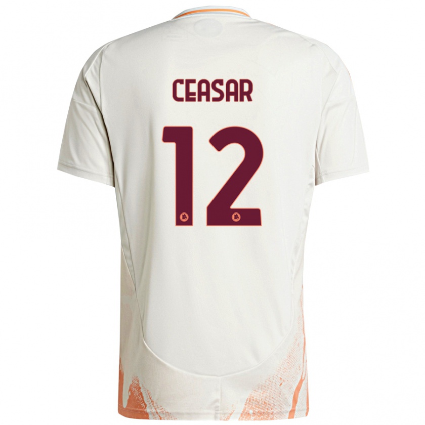 Kandiny Női Camelia Ceasar #12 Krém Fehér Narancs Idegenbeli Jersey 2024/25 Mez Póló Ing