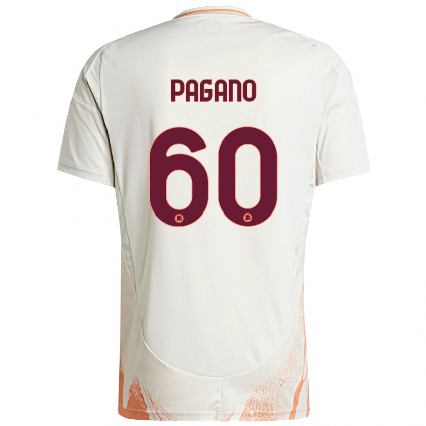 Kandiny Női Riccardo Pagano #60 Krém Fehér Narancs Idegenbeli Jersey 2024/25 Mez Póló Ing