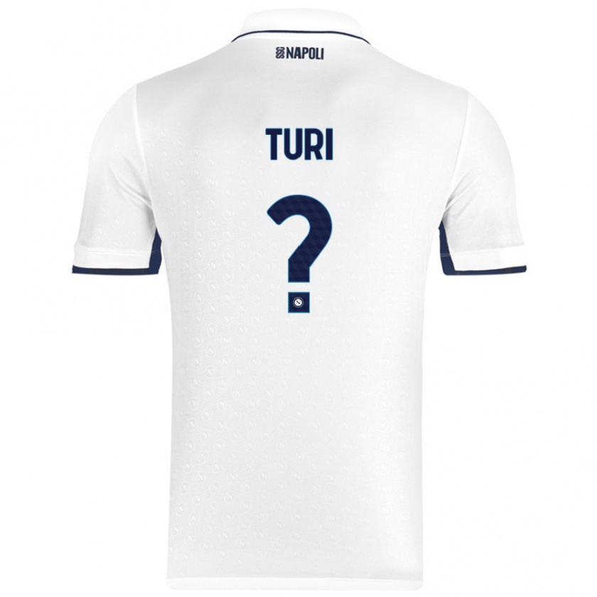 Kandiny Női Claudio Turi #0 Fehér Royal Blue Idegenbeli Jersey 2024/25 Mez Póló Ing