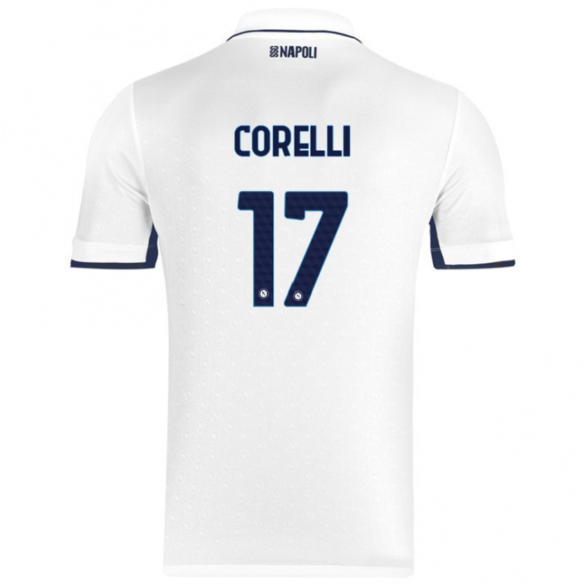 Kandiny Női Alice Corelli #17 Fehér Royal Blue Idegenbeli Jersey 2024/25 Mez Póló Ing