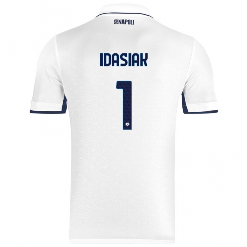 Kandiny Női Hubert Dawid Idasiak #1 Fehér Royal Blue Idegenbeli Jersey 2024/25 Mez Póló Ing