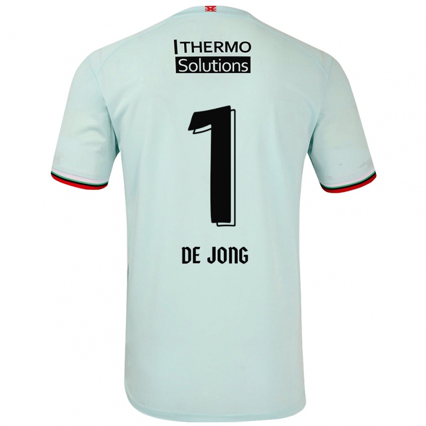 Kandiny Női Daniëlle De Jong #1 Világoszöld Idegenbeli Jersey 2024/25 Mez Póló Ing