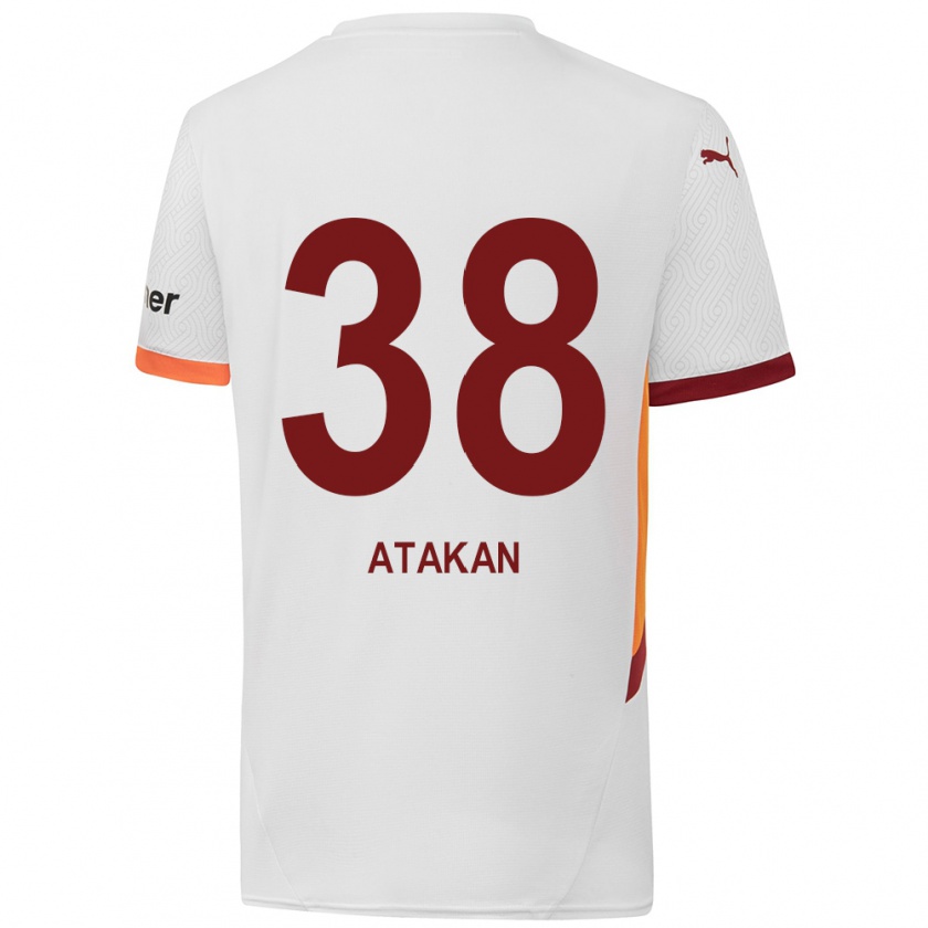 Kandiny Női Atakan Ordu #38 Fehér Sárga Piros Idegenbeli Jersey 2024/25 Mez Póló Ing