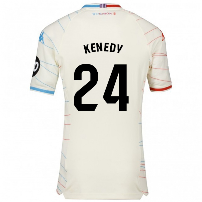 Kandiny Női Kenedy #24 Fehér Piros Kék Idegenbeli Jersey 2024/25 Mez Póló Ing