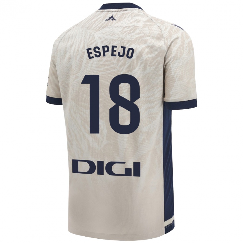 Kandiny Női Diego Espejo #18 Világos Szürke Idegenbeli Jersey 2024/25 Mez Póló Ing