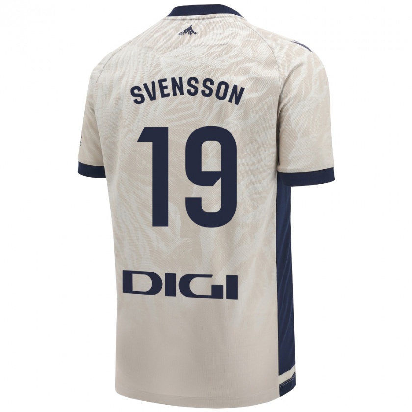 Kandiny Női Max Svensson #19 Világos Szürke Idegenbeli Jersey 2024/25 Mez Póló Ing