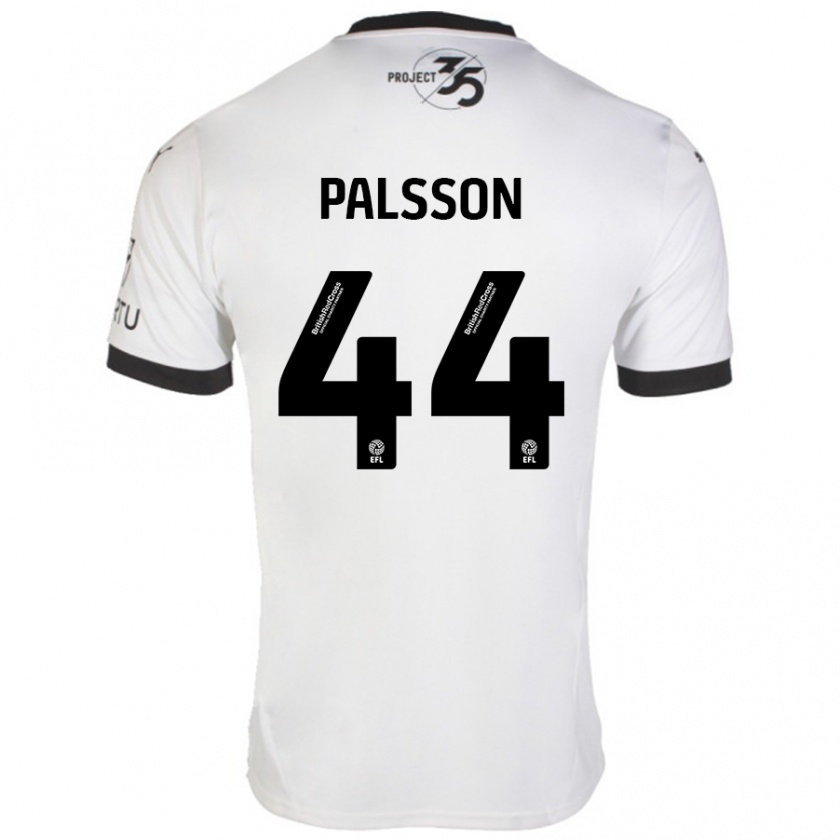 Kandiny Női Victor Pálsson #44 Fehér Fekete Idegenbeli Jersey 2024/25 Mez Póló Ing