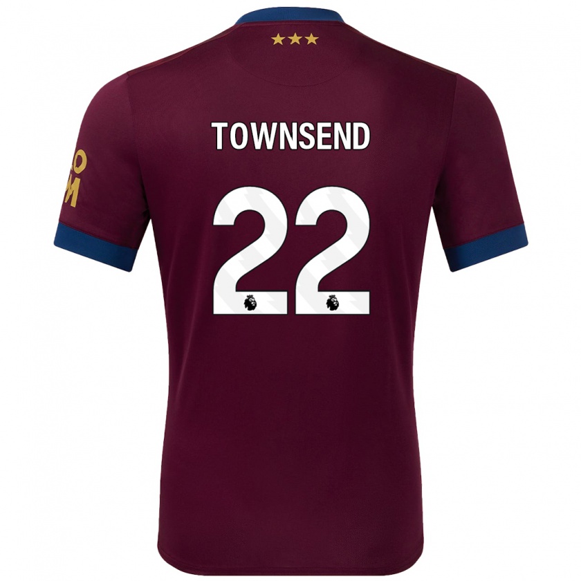 Kandiny Női Conor Townsend #22 Barna Idegenbeli Jersey 2024/25 Mez Póló Ing