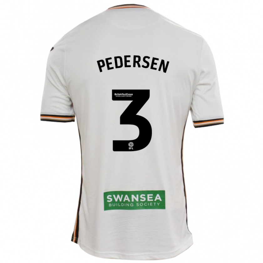 Kandiny Gyermek Kristian Pedersen #3 Fehér Hazai Jersey 2024/25 Mez Póló Ing