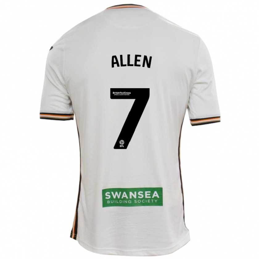 Kandiny Gyermek Joe Allen #7 Fehér Hazai Jersey 2024/25 Mez Póló Ing