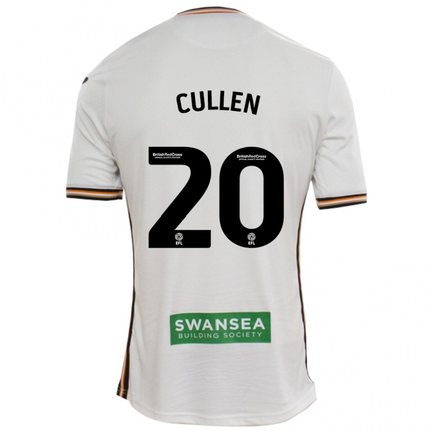 Kandiny Gyermek Liam Cullen #20 Fehér Hazai Jersey 2024/25 Mez Póló Ing