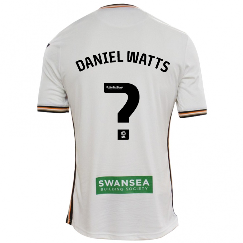 Kandiny Gyermek Daniel Watts #0 Fehér Hazai Jersey 2024/25 Mez Póló Ing