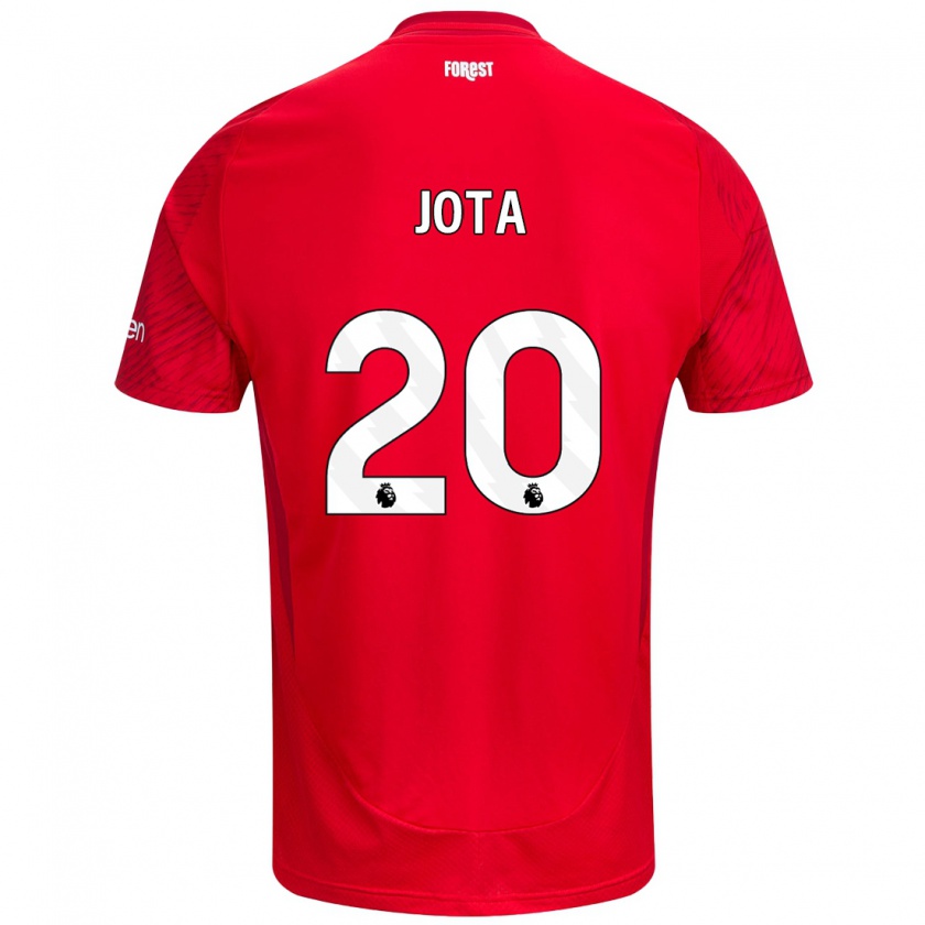 Kandiny Gyermek Jota Silva #20 Piros Fehér Hazai Jersey 2024/25 Mez Póló Ing