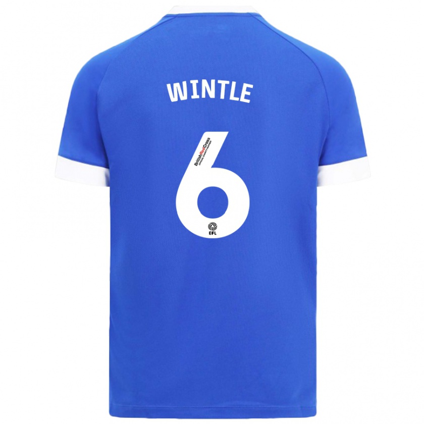 Kandiny Gyermek Ryan Wintle #6 Égszínkék Hazai Jersey 2024/25 Mez Póló Ing