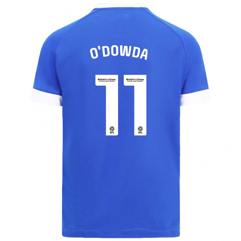 Kandiny Gyermek Callum O'dowda #11 Égszínkék Hazai Jersey 2024/25 Mez Póló Ing