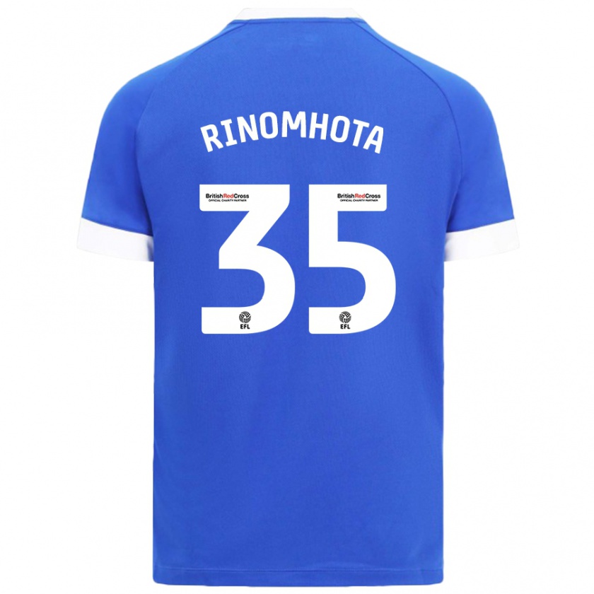 Kandiny Gyermek Andy Rinomhota #35 Égszínkék Hazai Jersey 2024/25 Mez Póló Ing