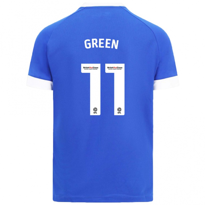 Kandiny Gyermek Danielle Green #11 Égszínkék Hazai Jersey 2024/25 Mez Póló Ing