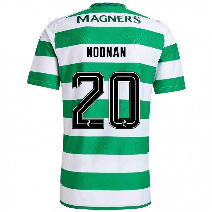 Kandiny Gyermek Saoirse Noonan #20 Zöld Fehér Hazai Jersey 2024/25 Mez Póló Ing