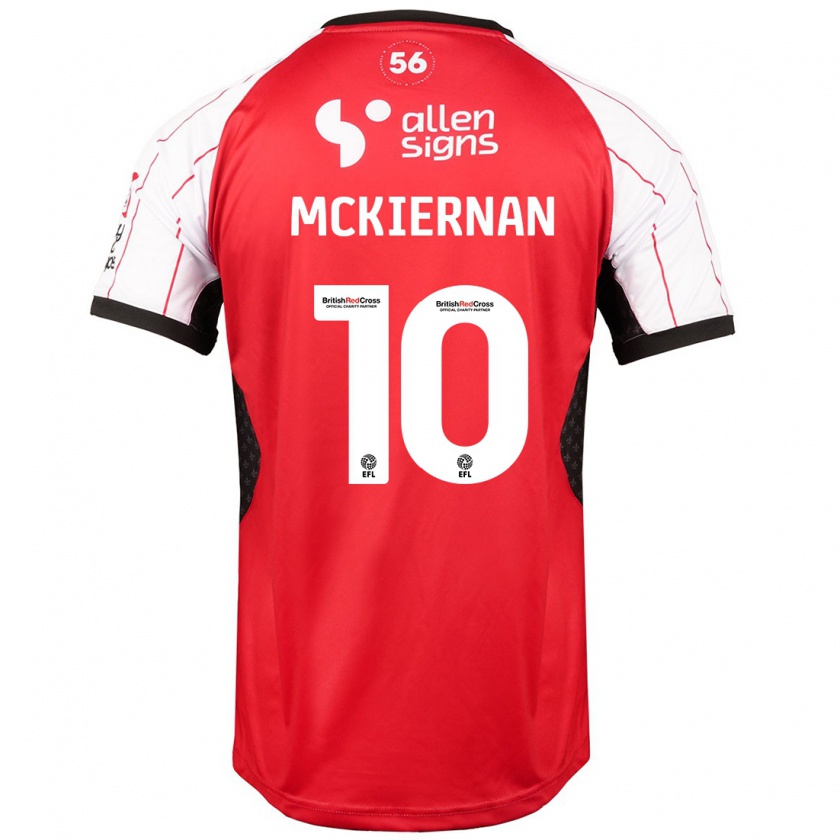 Kandiny Gyermek Jj Mckiernan #10 Fehér Hazai Jersey 2024/25 Mez Póló Ing