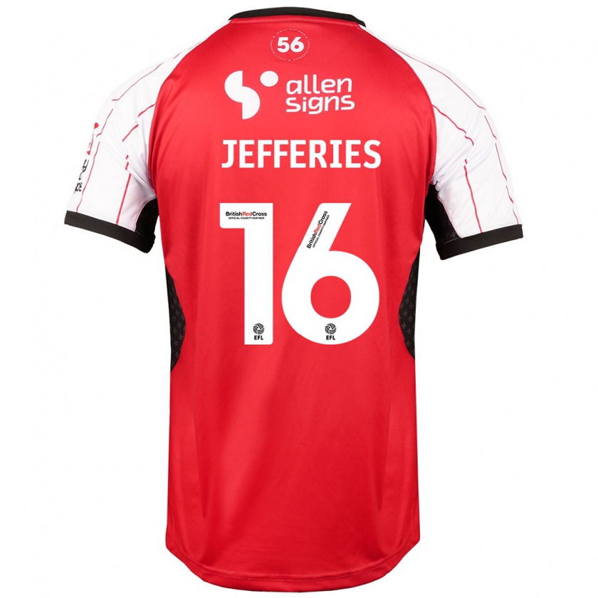 Kandiny Gyermek Dom Jefferies #16 Fehér Hazai Jersey 2024/25 Mez Póló Ing