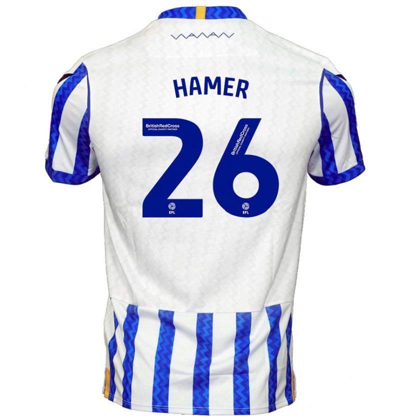 Kandiny Gyermek Ben Hamer #26 Kék Fehér Hazai Jersey 2024/25 Mez Póló Ing