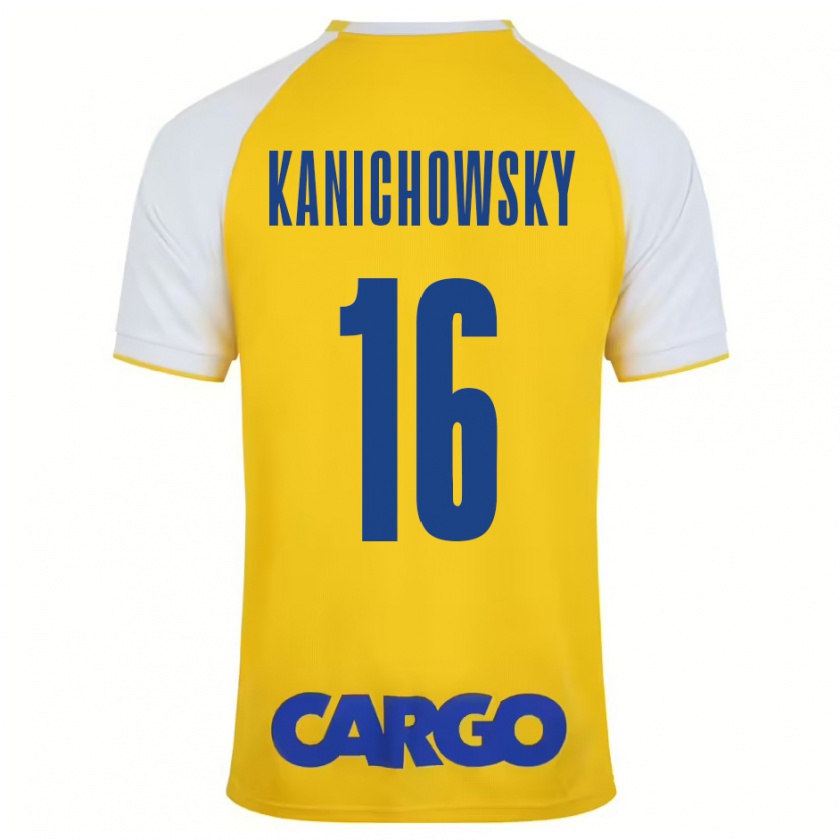 Kandiny Gyermek Gabi Kanichowsky #16 Sárga Fehér Hazai Jersey 2024/25 Mez Póló Ing