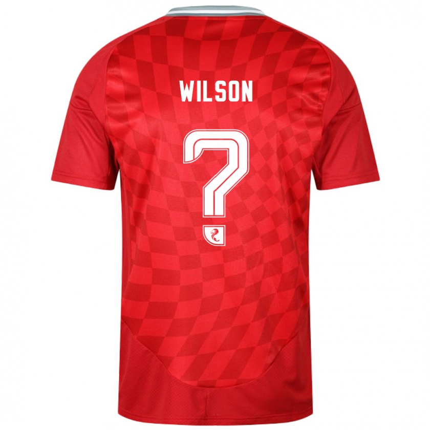 Kandiny Gyermek Cameron Wilson #0 Piros Hazai Jersey 2024/25 Mez Póló Ing