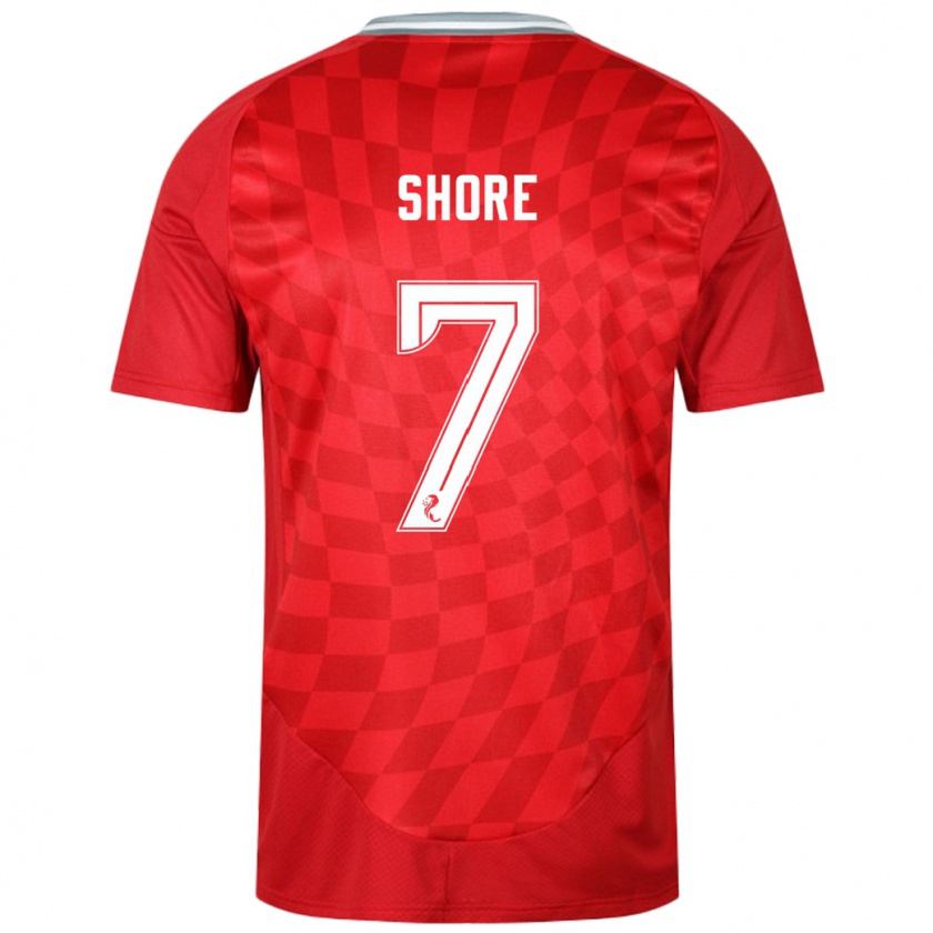 Kandiny Gyermek Eilidh Shore #7 Piros Hazai Jersey 2024/25 Mez Póló Ing